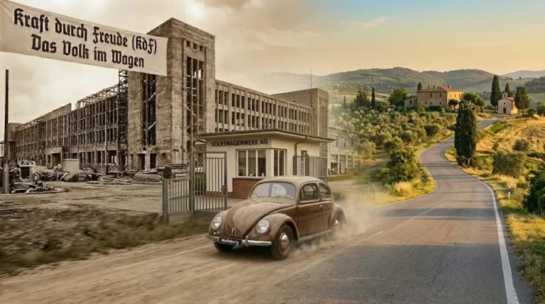 Ένα Volkswagen πάνω στον δρόμο