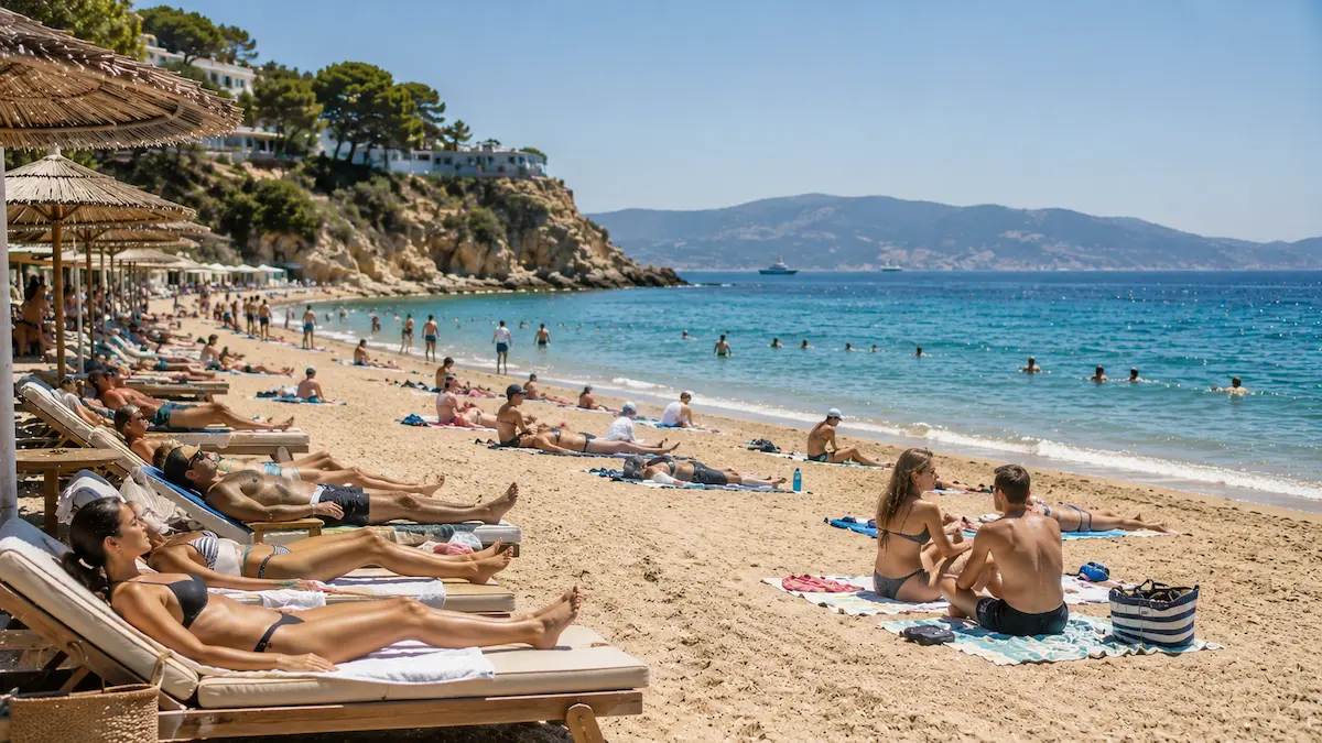 Άνθρωπο σε παραλία