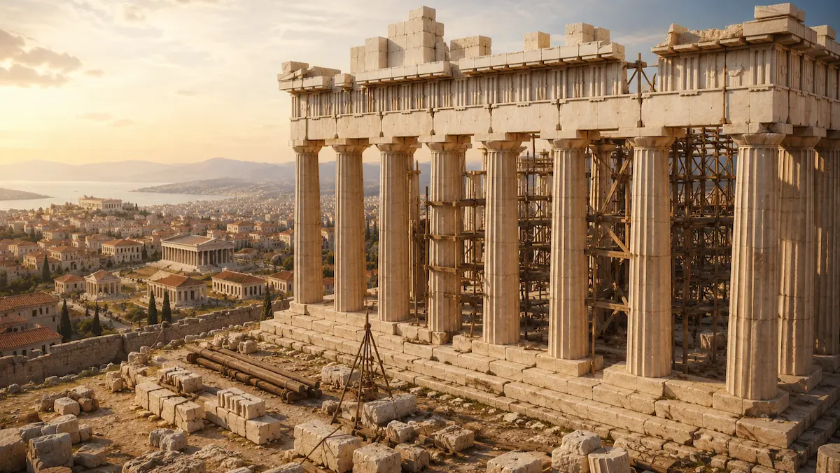 Παρθενώνας κατασκευάζεται με θέα την αρχαία Αθήνα