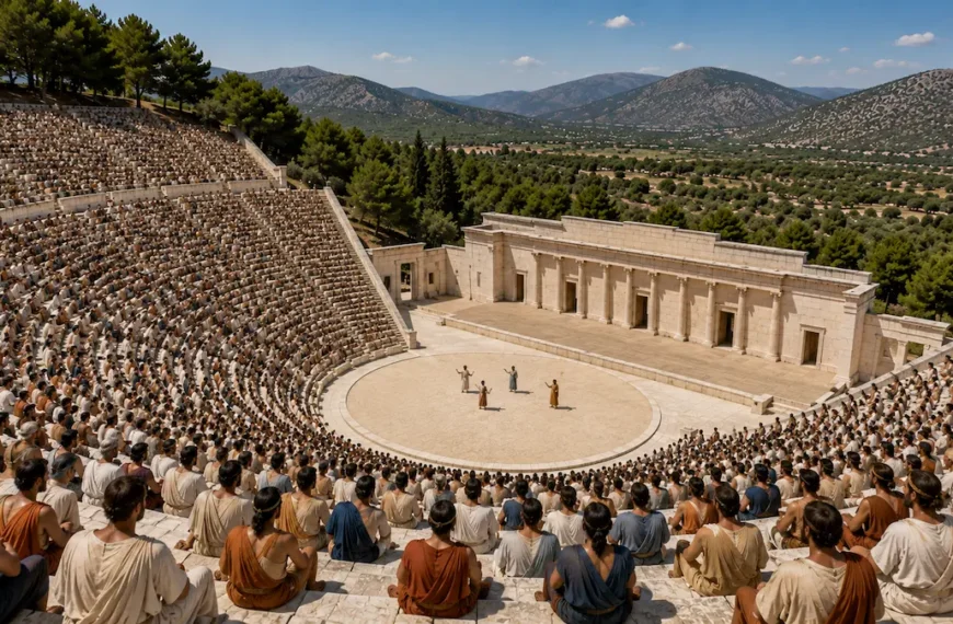 Αναπαράσταση του θεάτρου της Επιδαύρου